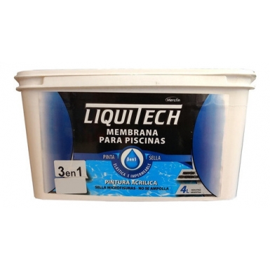 Pintura Pileta Liquitech En Pinta Sella Antialga L Azul